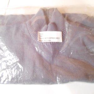 dickie with zipper grey